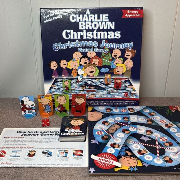 Peanuts, inc Other - A Charlie Brown Christmas Journey Peanuts Board Game 2018 COMPLETE